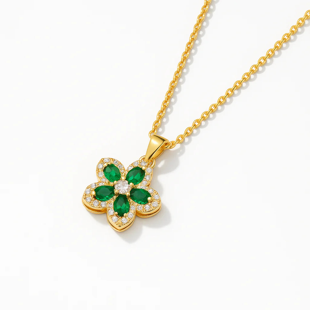 Green Charm Necklace